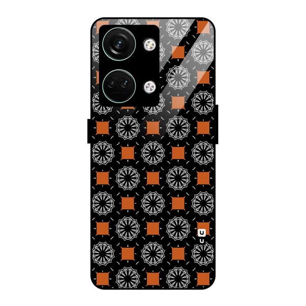 Decorative Wrapping Pattern Glass Back Case for Oneplus Nord 3