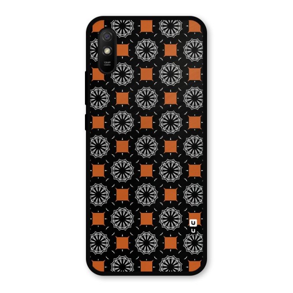 Decorative Wrapping Pattern Metal Back Case for Redmi 9i