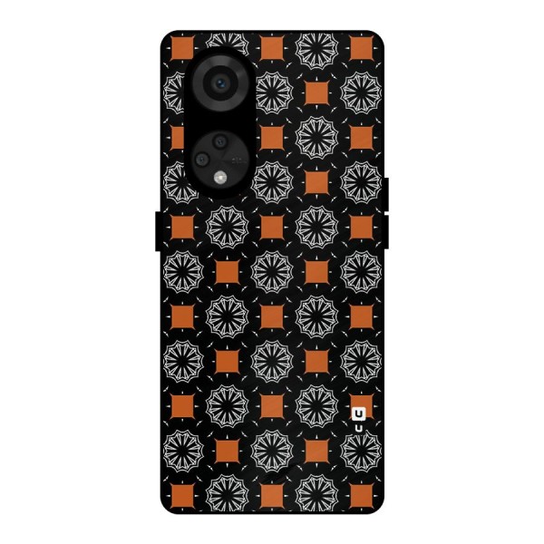 Decorative Wrapping Pattern Metal Back Case for Reno8 T 5G