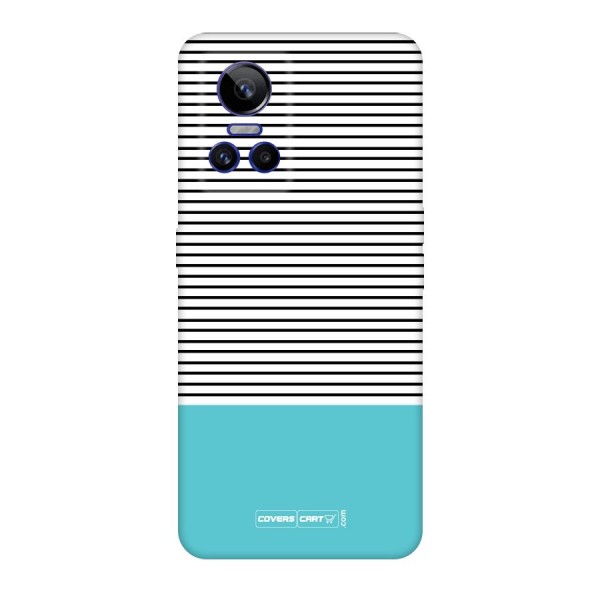 Deep Sky Blue Stripes Original Polycarbonate Back Case for Realme GT Neo 3