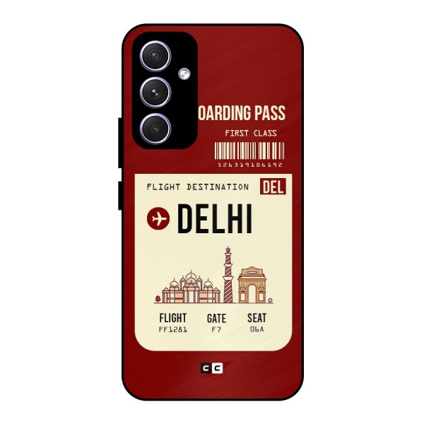 Delhi Boarding Pass Metal Back Case for Galaxy A54