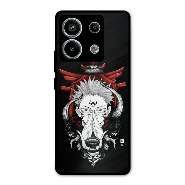 Demon King Sukuna Metal Back Case for Redmi Note 13 Pro 5G