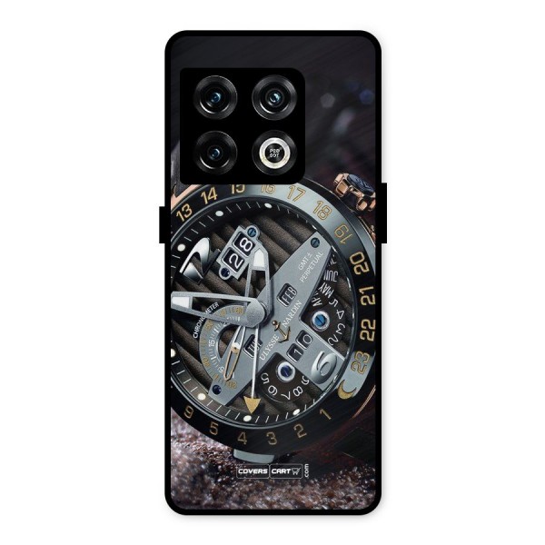 Designer Stylish Watch Metal Back Case for OnePlus 10 Pro 5G