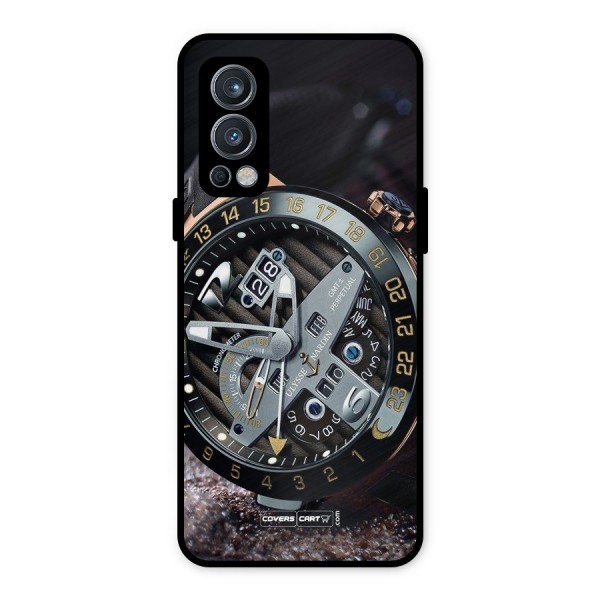 Designer Stylish Watch Metal Back Case for OnePlus Nord 2 5G