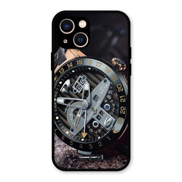 Designer Stylish Watch Metal Back Case for iPhone 13