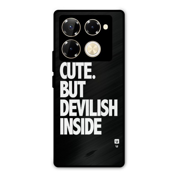 Devil Inside Metal Back Case for Infinix Note 40 Pro