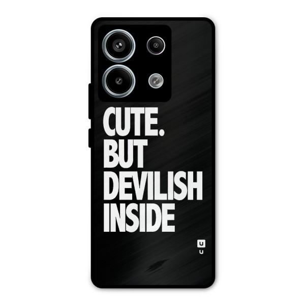 Devil Inside Metal Back Case for Redmi Note 13 Pro 5G