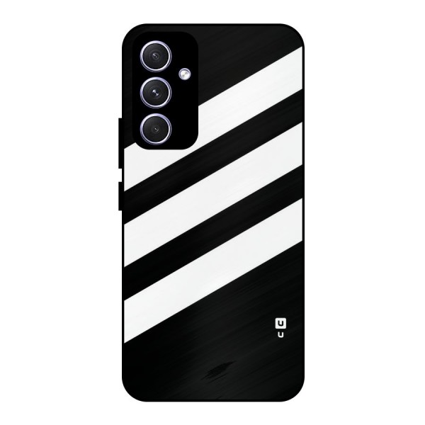 Diagonal Classic Stripes Metal Back Case for Galaxy A54