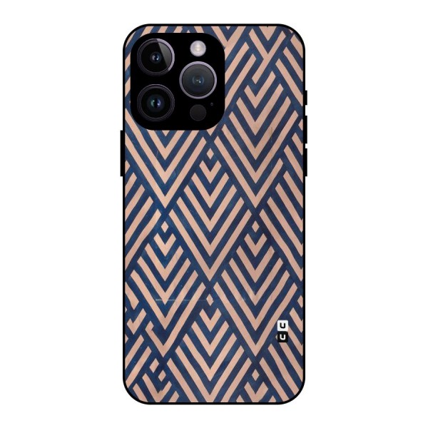Diamond Blues Metal Back Case for iPhone 14 Pro Max
