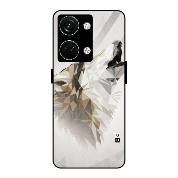 Diamond Wolf Glass Back Case for Oneplus Nord 3