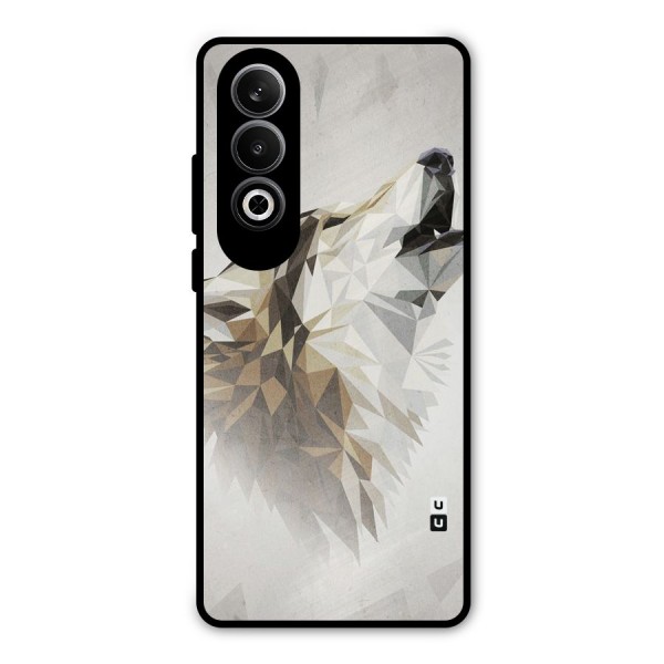 Diamond Wolf Metal Back Case for OnePlus Nord CE4