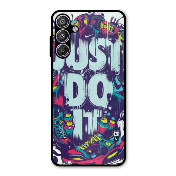Do It Abstract Metal Back Case for Galaxy F15