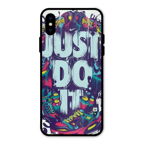 Do It Abstract Metal Back Case for iPhone X