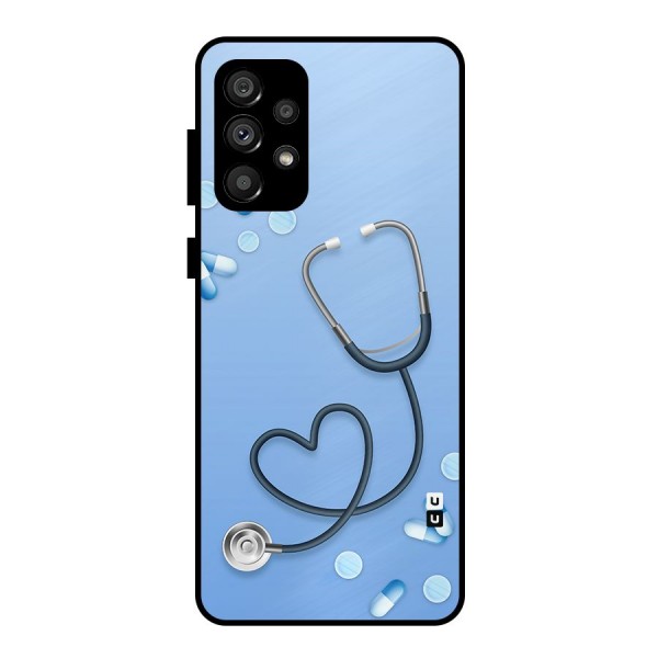 Doctors Stethoscope Metal Back Case for Galaxy A73 5G