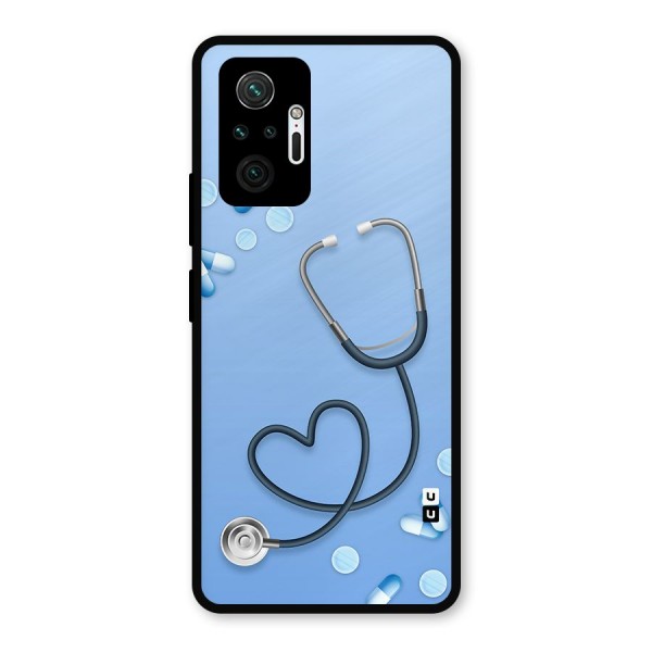 Doctors Stethoscope Metal Back Case for Redmi Note 10 Pro