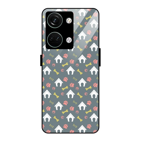 Dog Pattern Glass Back Case for Oneplus Nord 3