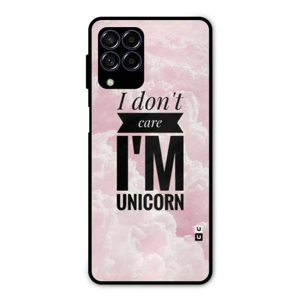 Dont Care Unicorn Metal Back Case for Galaxy M53 5G
