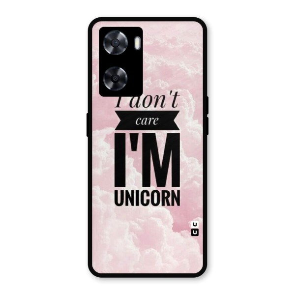 Dont Care Unicorn Metal Back Case for OnePlus Nord N20 SE