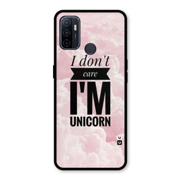 Dont Care Unicorn Metal Back Case for Oppo A53