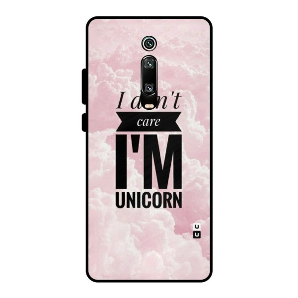 Dont Care Unicorn Metal Back Case for Redmi K20 Pro