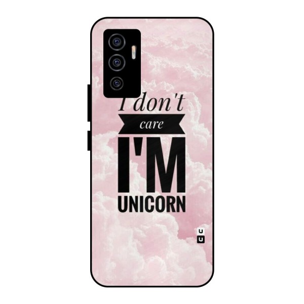 Dont Care Unicorn Metal Back Case for Vivo V23e