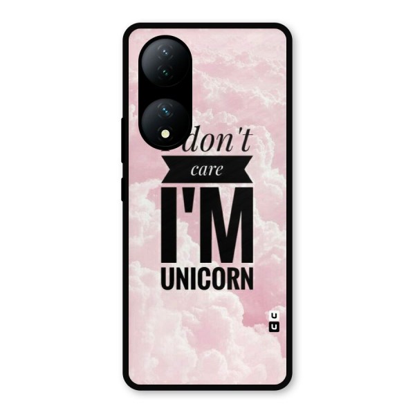 Dont Care Unicorn Metal Back Case for Vivo Y100