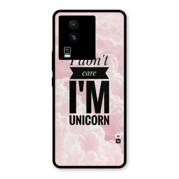 Dont Care Unicorn Metal Back Case for iQOO Neo 7