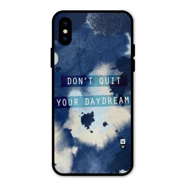 Dont Quit Metal Back Case for iPhone X