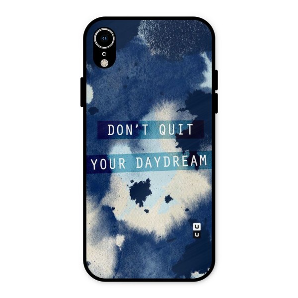 Dont Quit Metal Back Case for iPhone XR