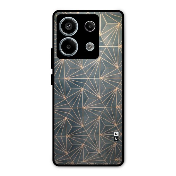 Dotted Lines Pattern Metal Back Case for Redmi Note 13 Pro 5G
