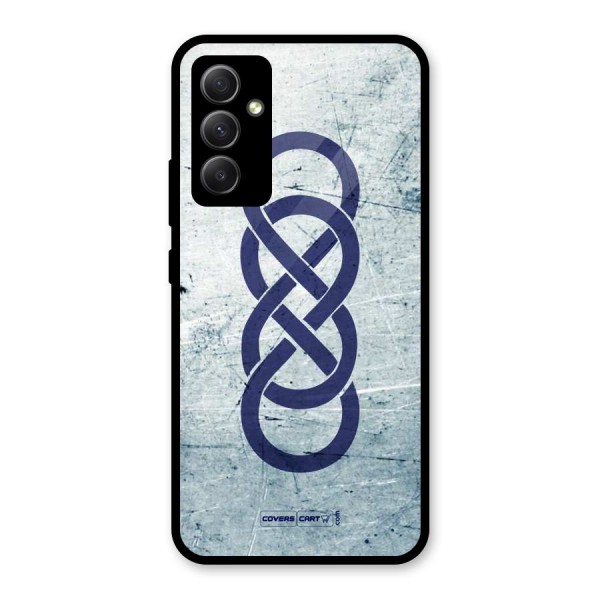 Double Infinity Rough Glass Back Case for Galaxy A34