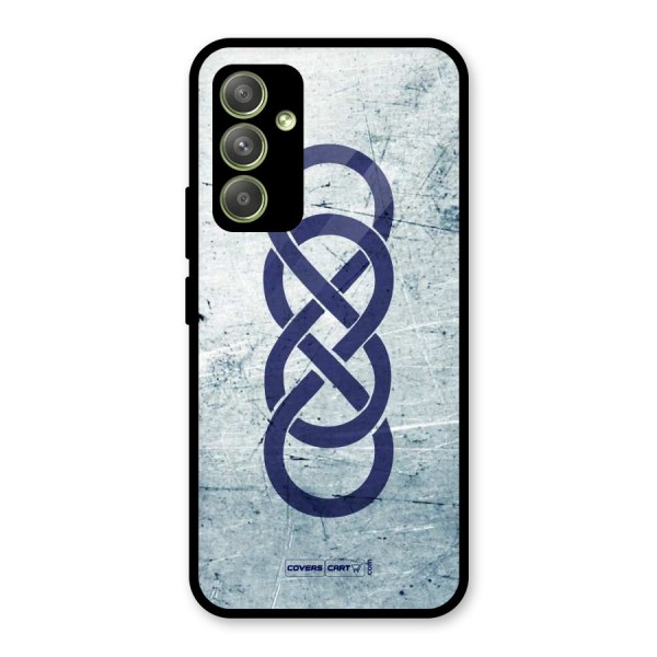 Double Infinity Rough Glass Back Case for Galaxy A54