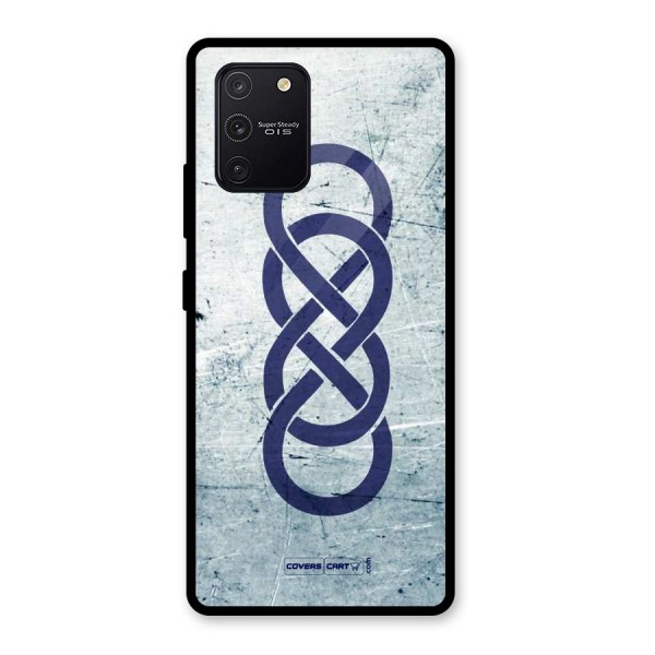 Double Infinity Rough Glass Back Case for Galaxy S10 Lite