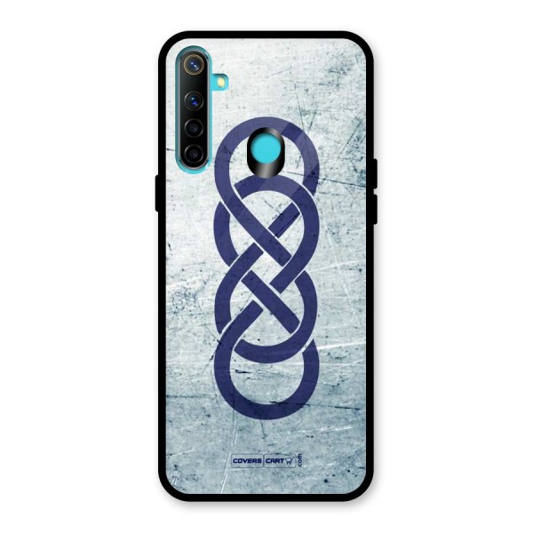 Double Infinity Rough Glass Back Case for Realme 5i