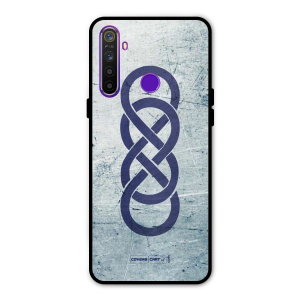 Double Infinity Rough Glass Back Case for Realme 5s