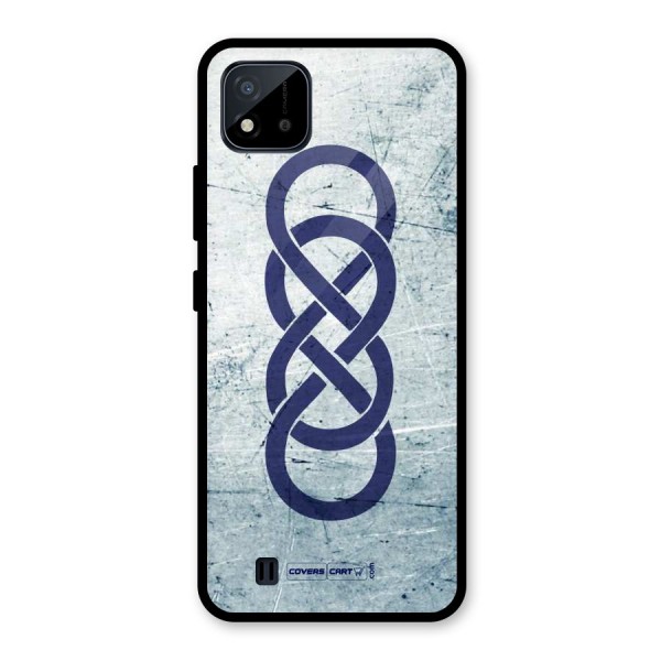 Double Infinity Rough Glass Back Case for Realme C11 2021
