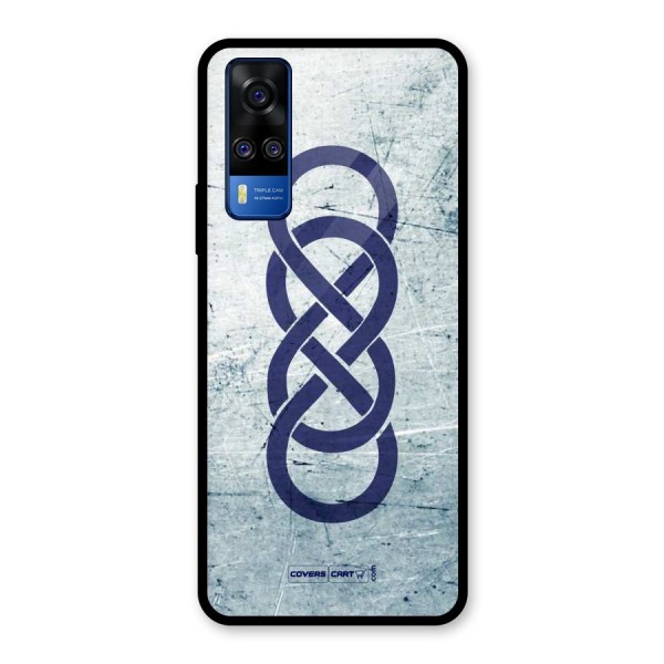 Double Infinity Rough Glass Back Case for Vivo Y51A