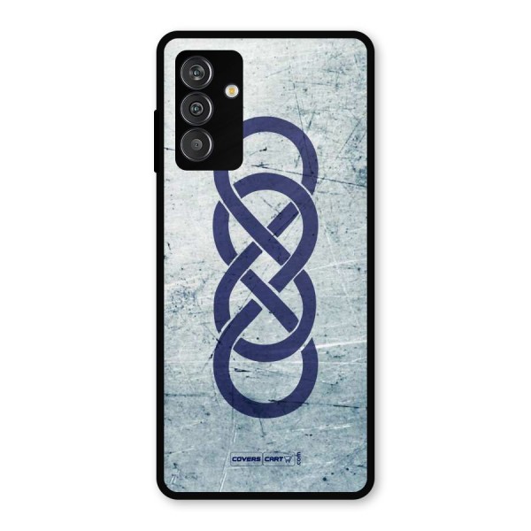 Double Infinity Rough Metal Back Case for Galaxy F13