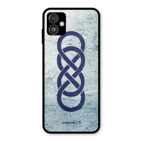 Double Infinity Rough Metal Back Case for Galaxy F14