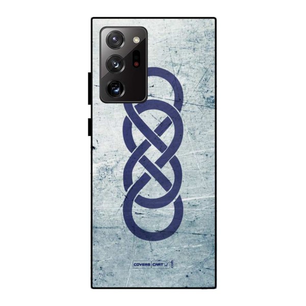 Double Infinity Rough Metal Back Case for Galaxy Note 20 Ultra