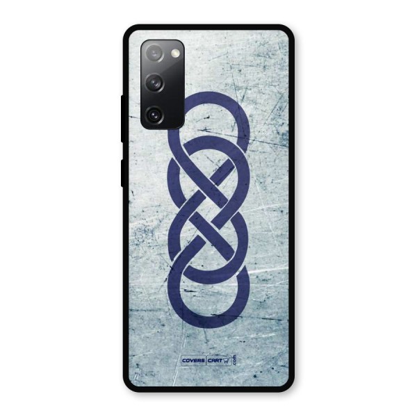 Double Infinity Rough Metal Back Case for Galaxy S20 FE