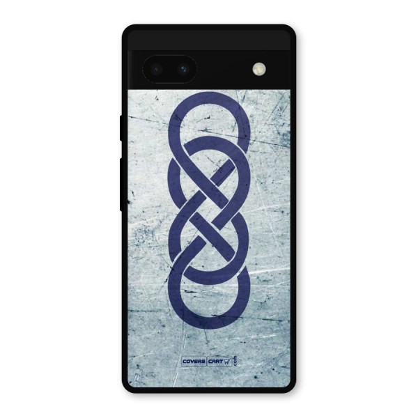 Double Infinity Rough Metal Back Case for Google Pixel 6a