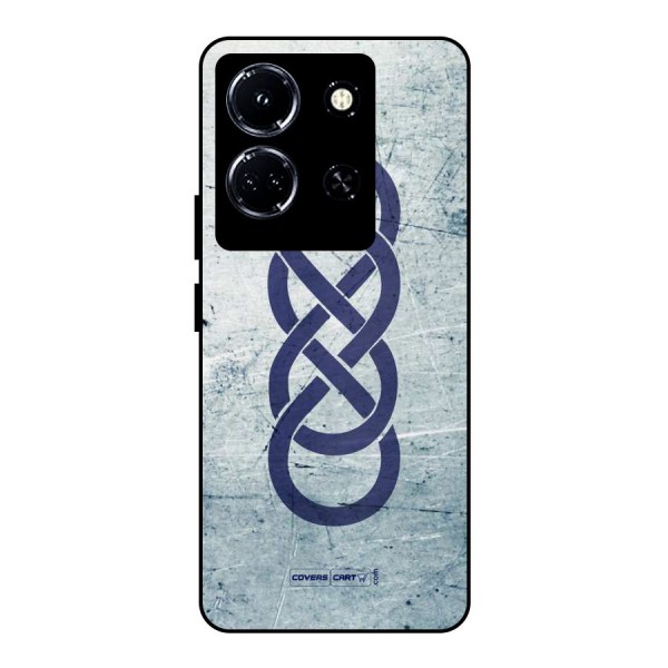 Double Infinity Rough Metal Back Case for Infinix Note 30 5G