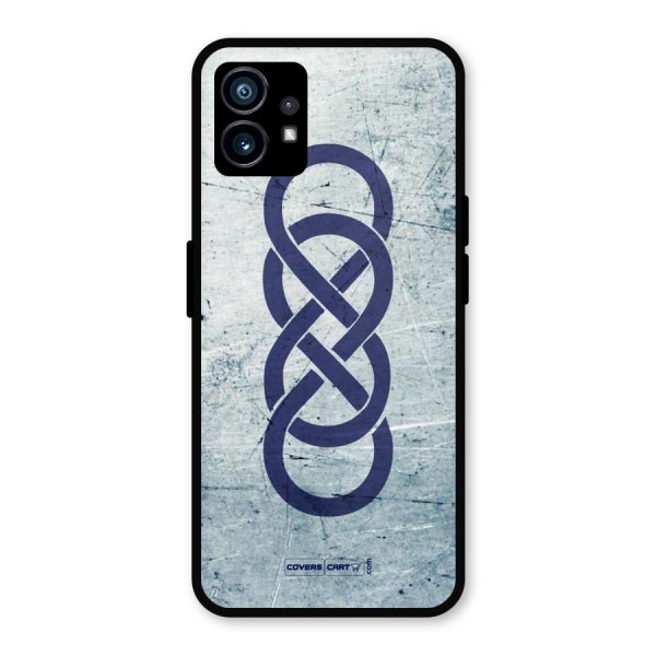 Double Infinity Rough Metal Back Case for Nothing Phone 1