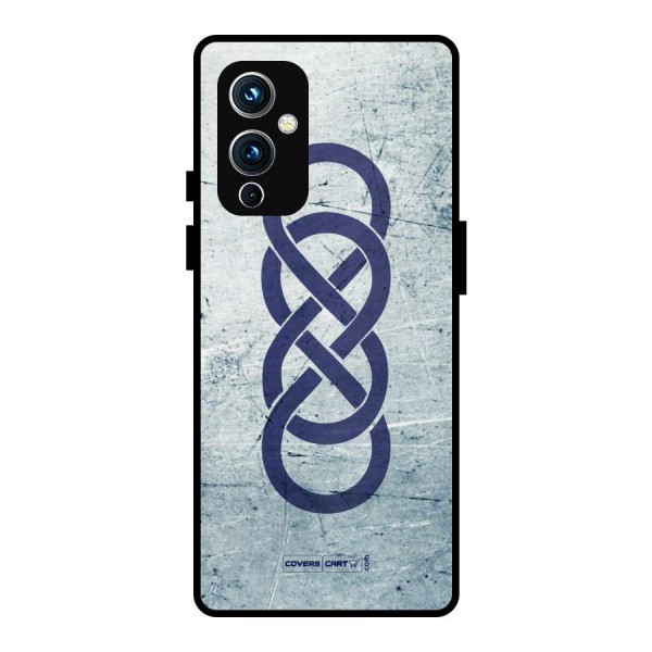 Double Infinity Rough Metal Back Case for OnePlus 9