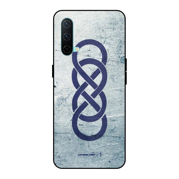 Double Infinity Rough Metal Back Case for OnePlus Nord CE 5G