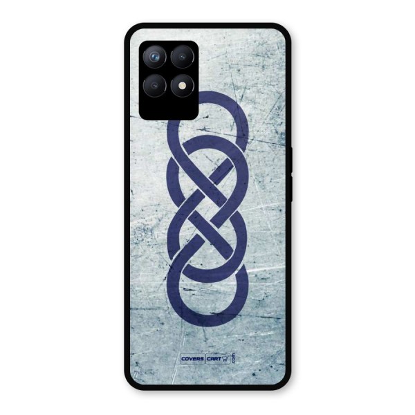 Double Infinity Rough Metal Back Case for Realme 8i