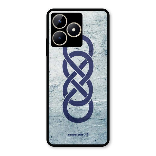 Double Infinity Rough Metal Back Case for Realme C53