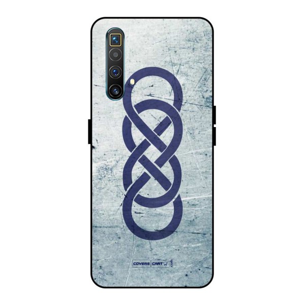 Double Infinity Rough Metal Back Case for Realme X3