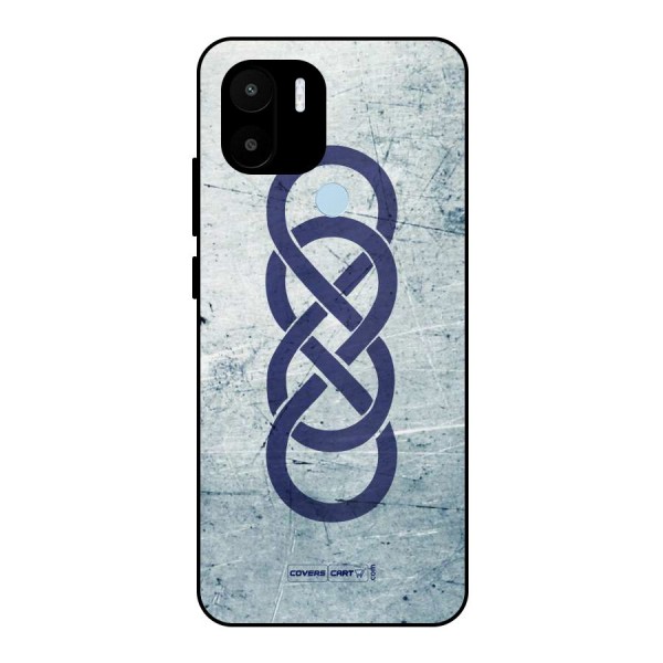 Double Infinity Rough Metal Back Case for Redmi A1+